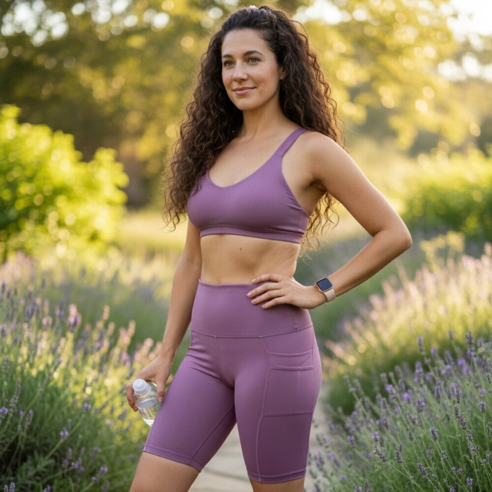 Wildfox Karma Twist Back Bra & High-Waisted Cargo Shorts Set NWT Size S